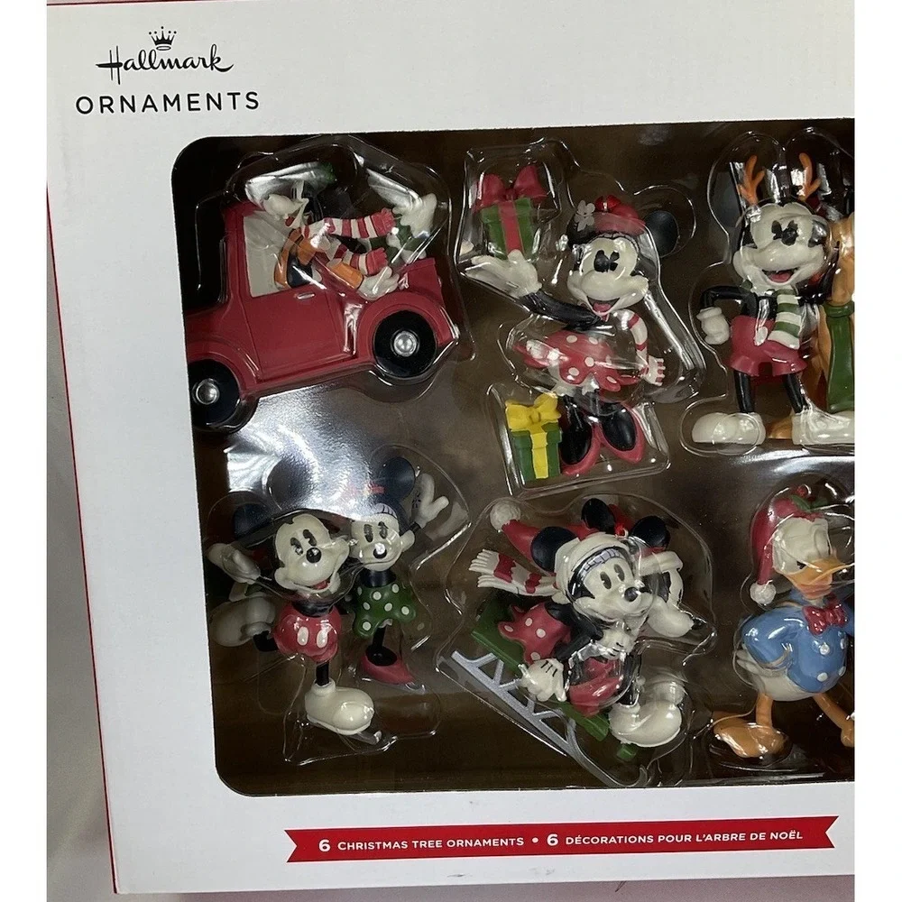 Hallmark Disney Mickey Mouse And Friends Set Of 6 Christmas Ornaments